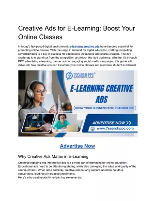 Creative Ads for E-Learning_ Boost Your Online Classes