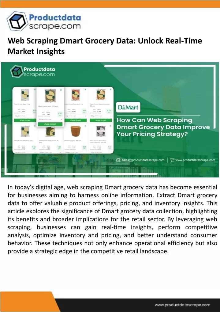 web scraping dmart grocery data unlock real time