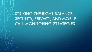 striking the right balance security privacy