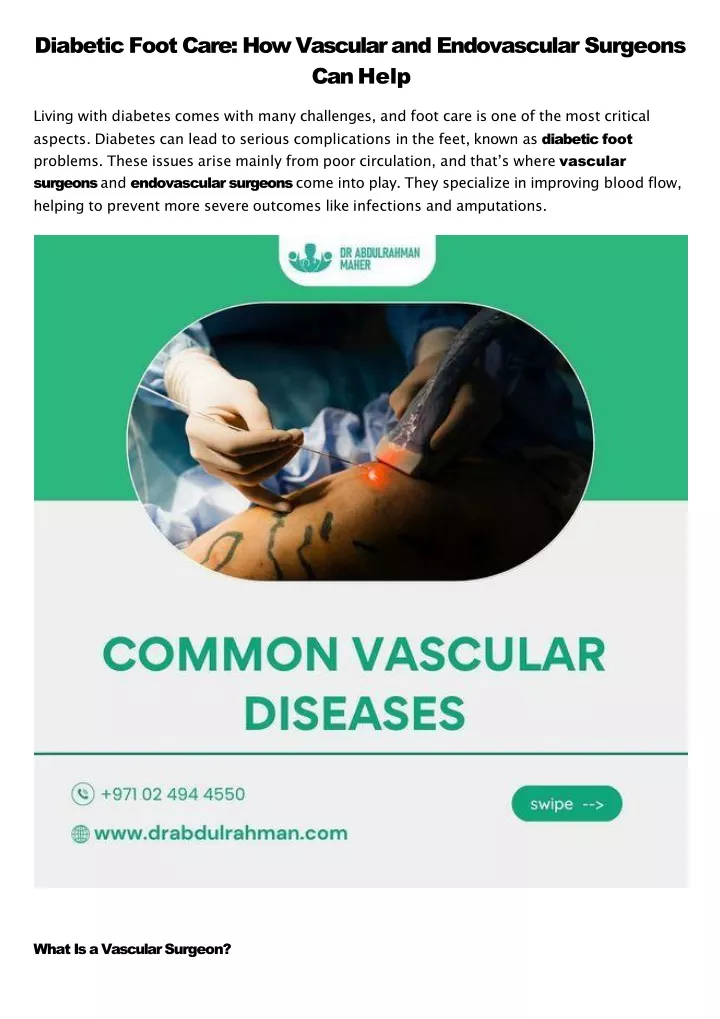 diabetic foot care how vascular and endovascular