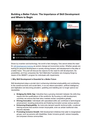 Building a Better Future_ The Importance of Skill Development and Where to Begin