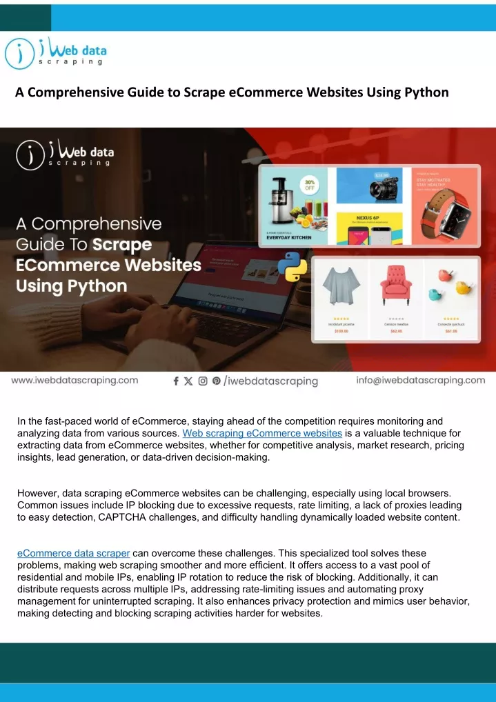 a comprehensive guide to scrape ecommerce