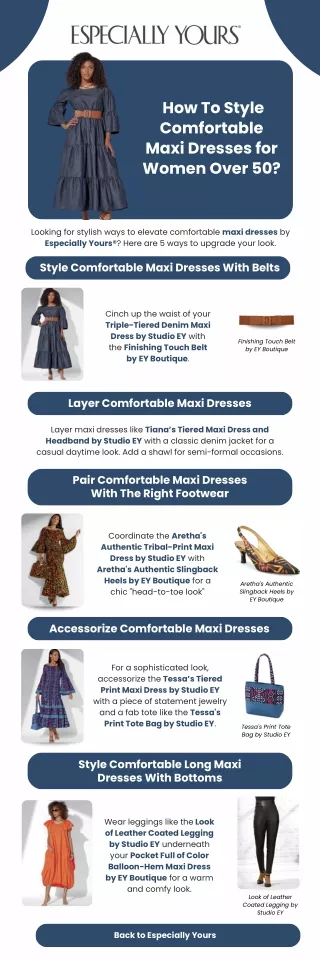 How To Style Comfortable Maxi Dresses for Women Over 50