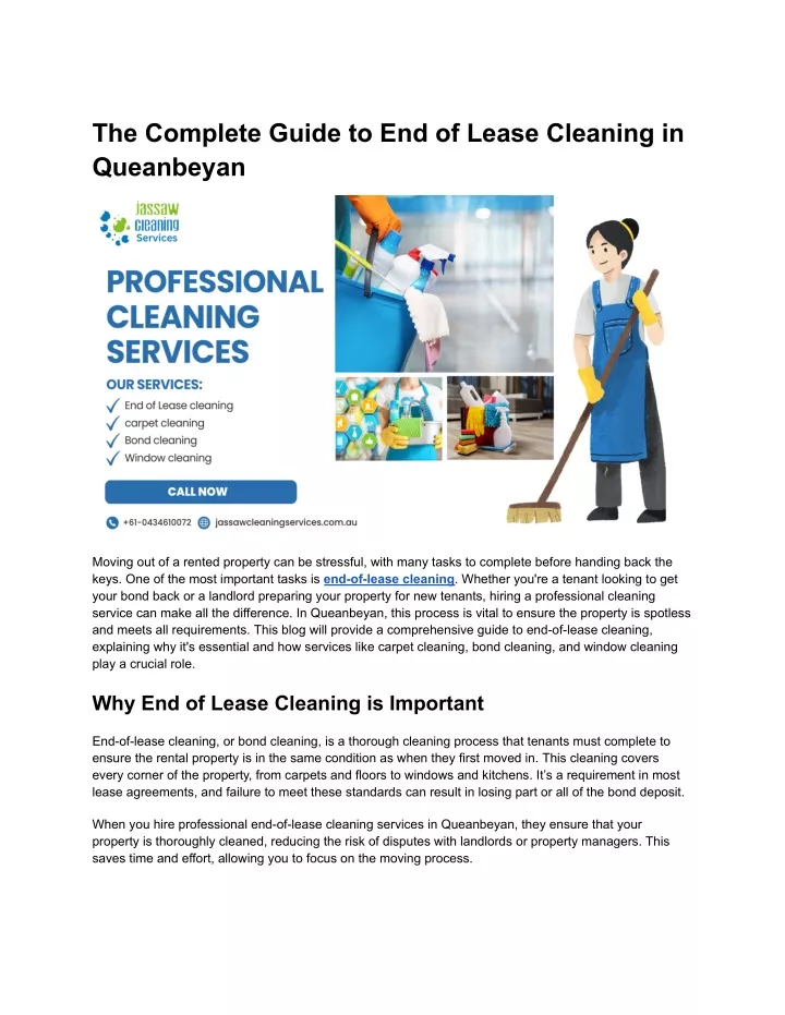 the complete guide to end of lease cleaning