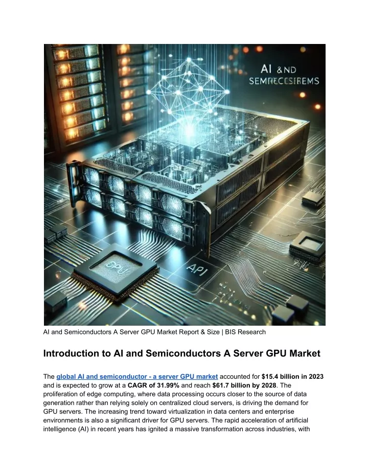 ai and semiconductors a server gpu market report