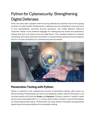 python for cybersecurity strengthening digital