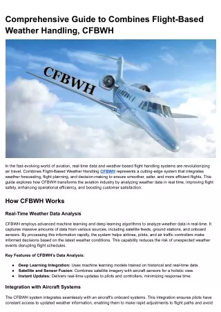 comprehensive guide to combines flight based