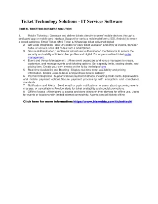 Ticket Technology Solutions