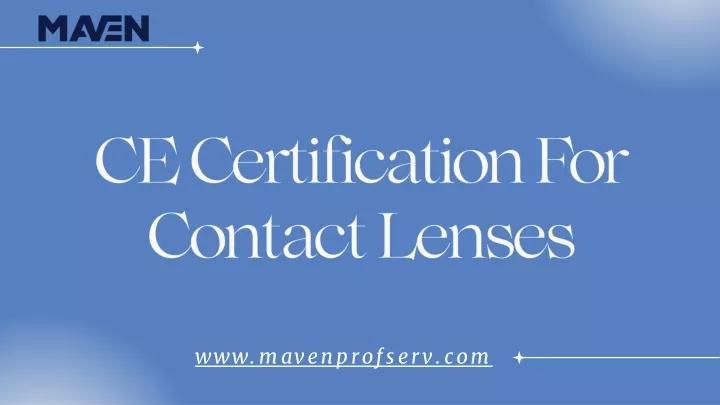 ce certification for contact lenses