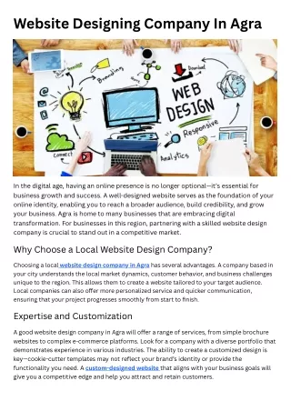 Website designing company inAgra