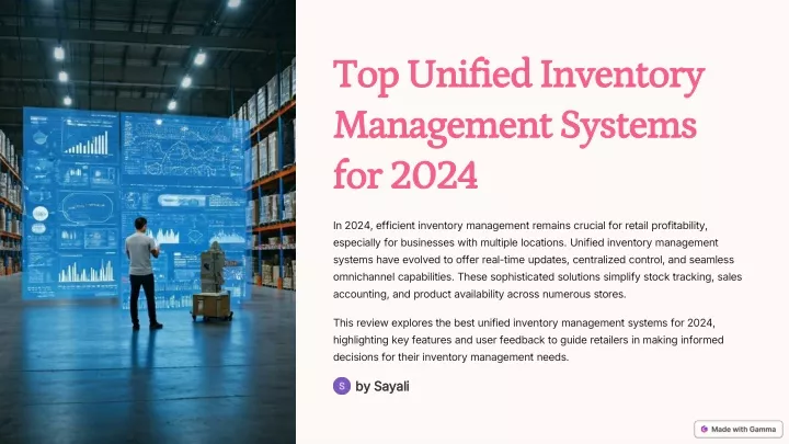 top unified inventory management systems for 2024