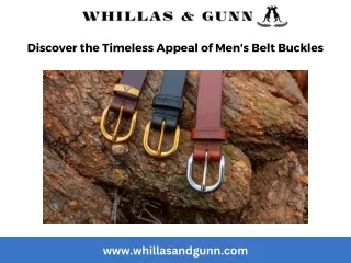 Discover the Timeless Appeal of Men's Belt Buckles