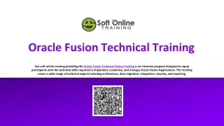 oracle fusion technical training