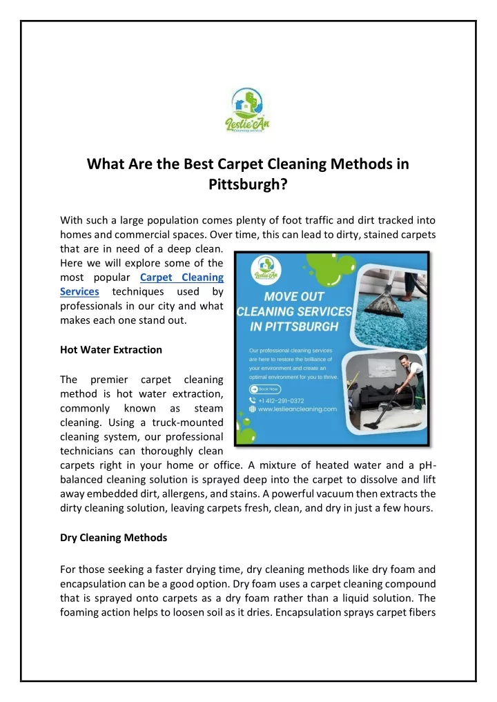 what are the best carpet cleaning methods