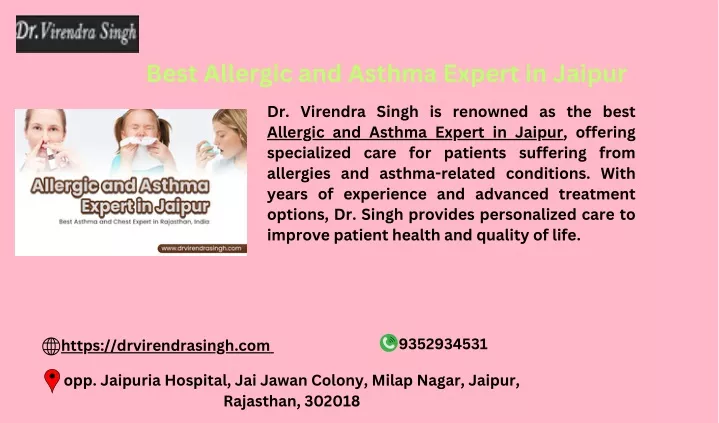 best allergic and asthma expert in jaipur