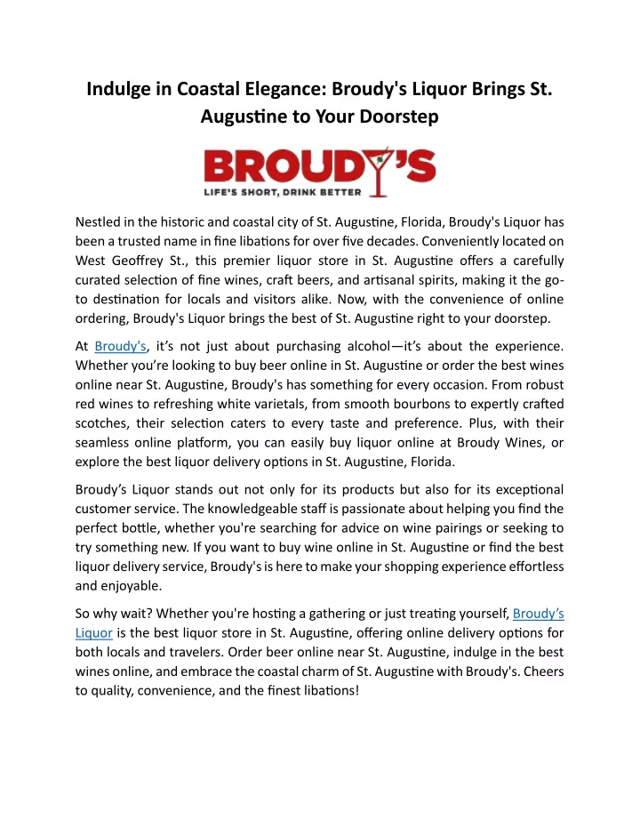 indulge in coastal elegance broudy s liquor