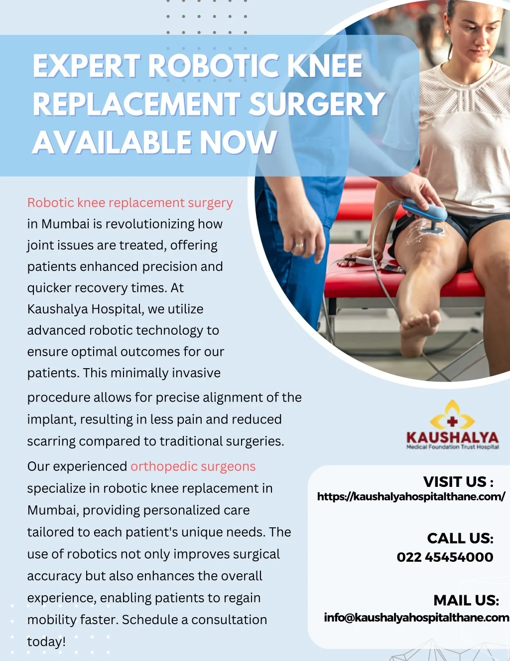 PPT - Expert Robotic Knee Replacement Surgery Available Now PowerPoint ...