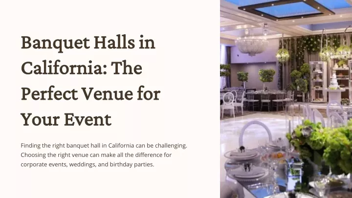 banquet halls in banquet halls in california