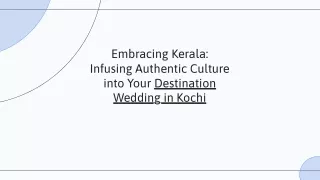 Destination Wedding in Kochi: Tips for an Intimate Celebration
