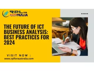 The Future of ICT Business Analysis Best Practices for 2024