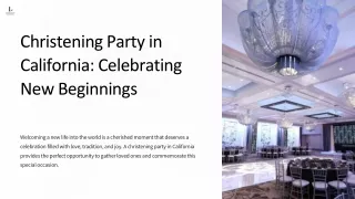 Top Christening Party Venues in Glendale, CA | Legacy Ballroom