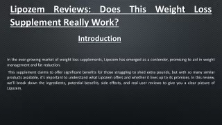 lipozem reviews does this weight loss supplement