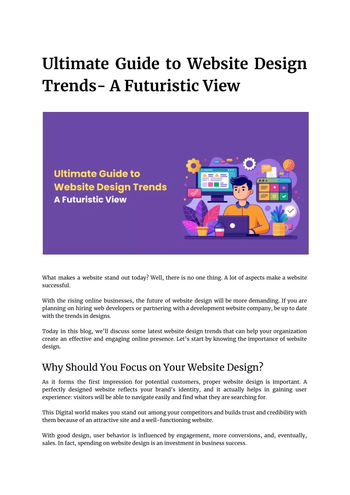 ultimate guide to website design trends