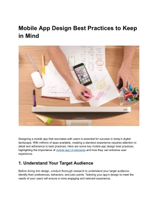 Mobile App Design Best Practices to Keep in Mind