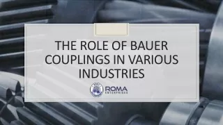 The Role of Bauer Couplings in Various Industries