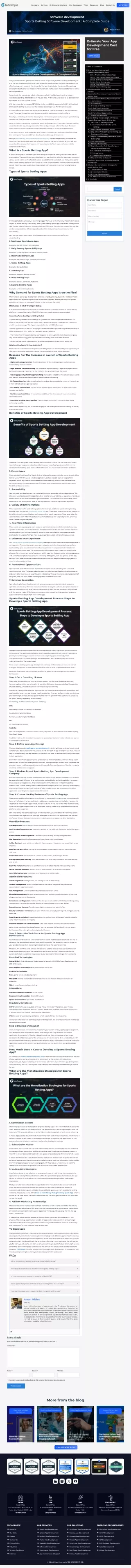 Sports Betting Software Development : A Complete Guide