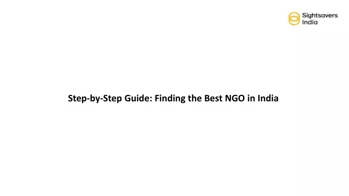 step by step guide finding the best ngo in india