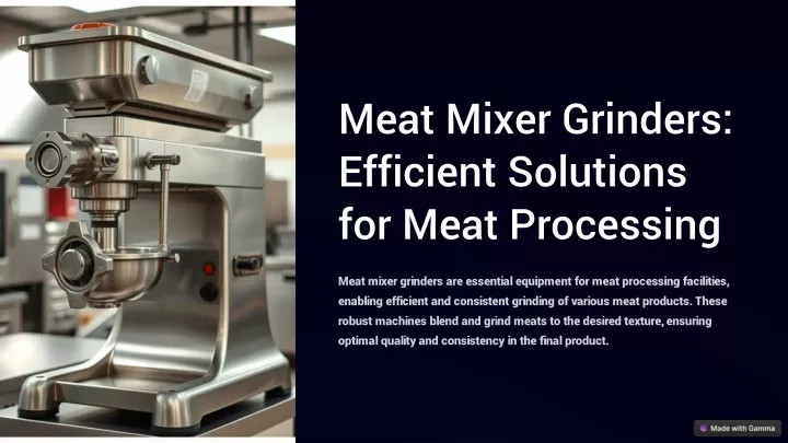 meat mixer grinders efficient solutions for meat