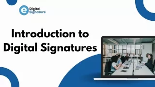 Introduction to Digital Signatures