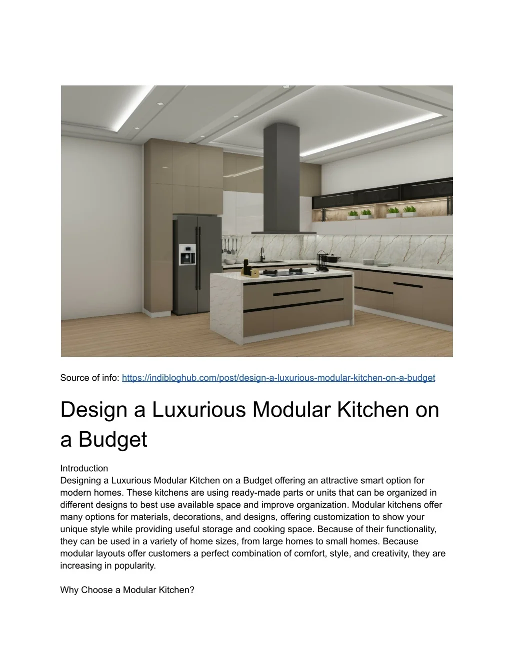 PPT - Design a Luxurious Modular Kitchen on a Budget PowerPoint ...
