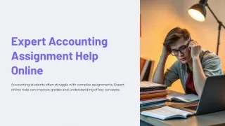 Best Accounting Assignment Help from Experts Online