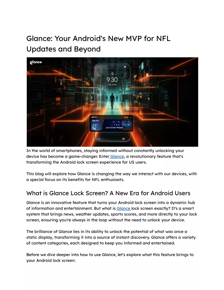 glance your android s new mvp for nfl updates