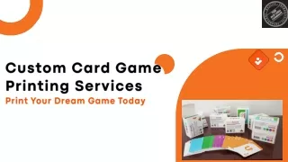 Custom Card Game Printing Services – Print Your Dream Game Today!