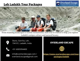 Leh Ladakh Tour Packages