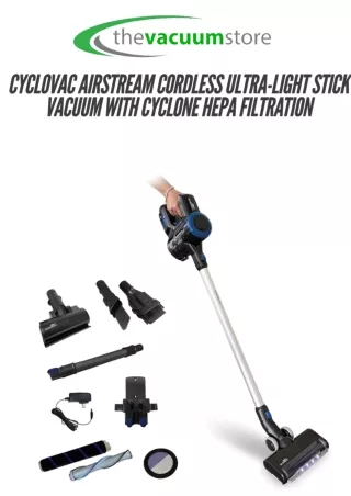Effortless Cleaning with Cyclovac Airstream Cordless Vacuum