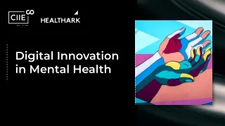 Digital Innovation in Mental Health - Healthark Insights