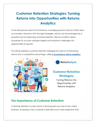 Customer Retention Strategies_ Turning Returns into Opportunities with Returns Analytics