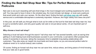 nail shop near me