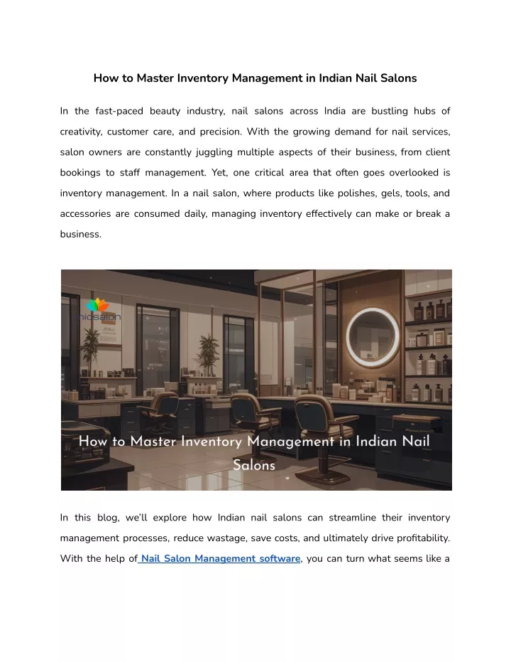 how to master inventory management in indian nail