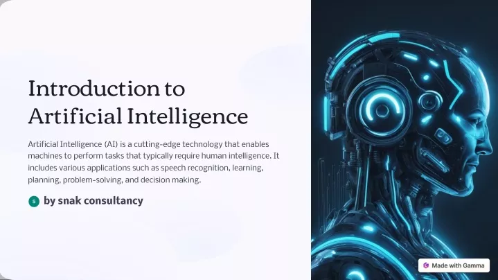 introduction to artificial intelligence