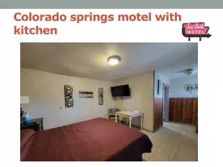 Colorado springs motel with kitchen