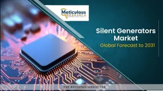 Silent Generators Market Poised for 6.6% CAGR, Projected to Reach $5.6 Billion b