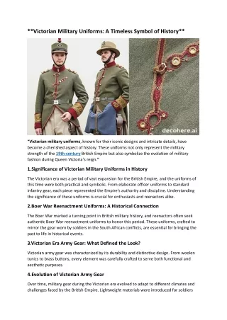 victorian military uniforms a timeless symbol