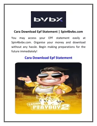 Cara Download Epf Statement  Spin4bvbx.com