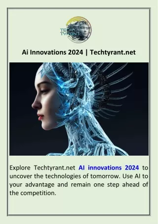 Ai Innovations 2024  Techtyrant.net
