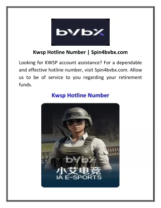 Kwsp Hotline Number  Spin4bvbx.com